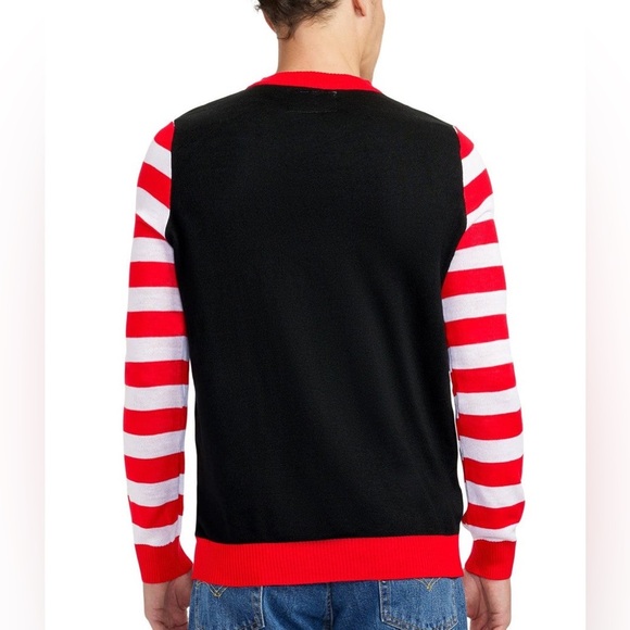 Tipsy Elves Get Lit Light Up Ugly Christmas Sweater - Size S - Black/Red - NWOT - Picture 2 of 11